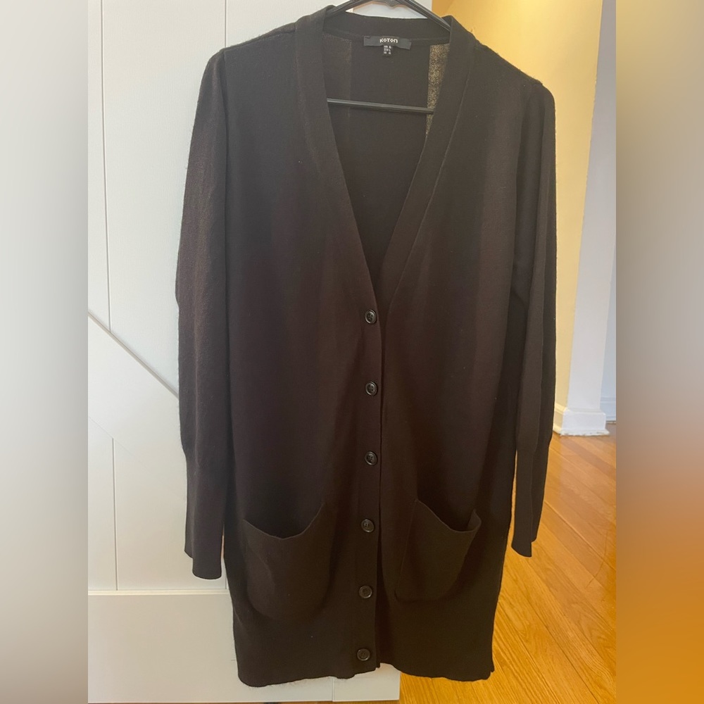 Black cardigan